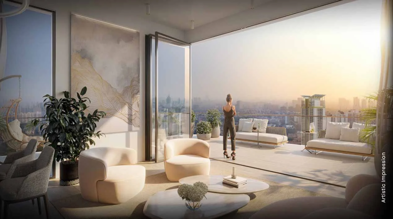 Interior finishes inside an M3M Altitude 4 BHK residence, Sector 65 Gurugram