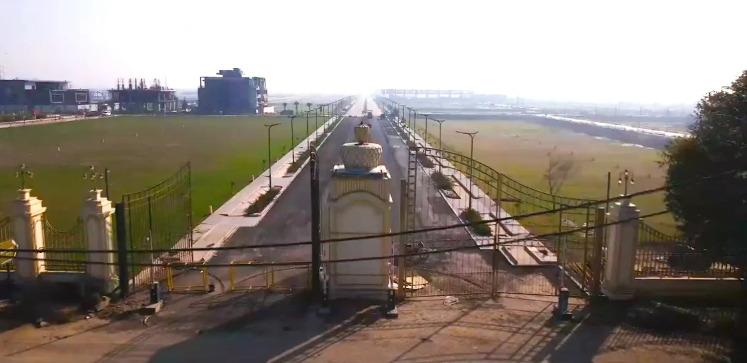 Construction progress at M3M City of Dreams township, Panipat