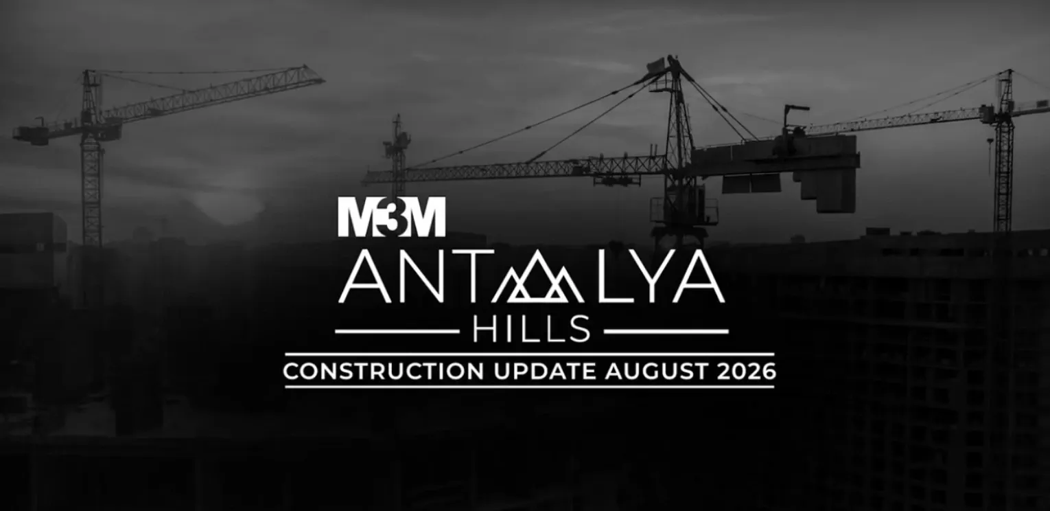 Construction progress at M3M Antalya Hills, Sector 79 Gurugram