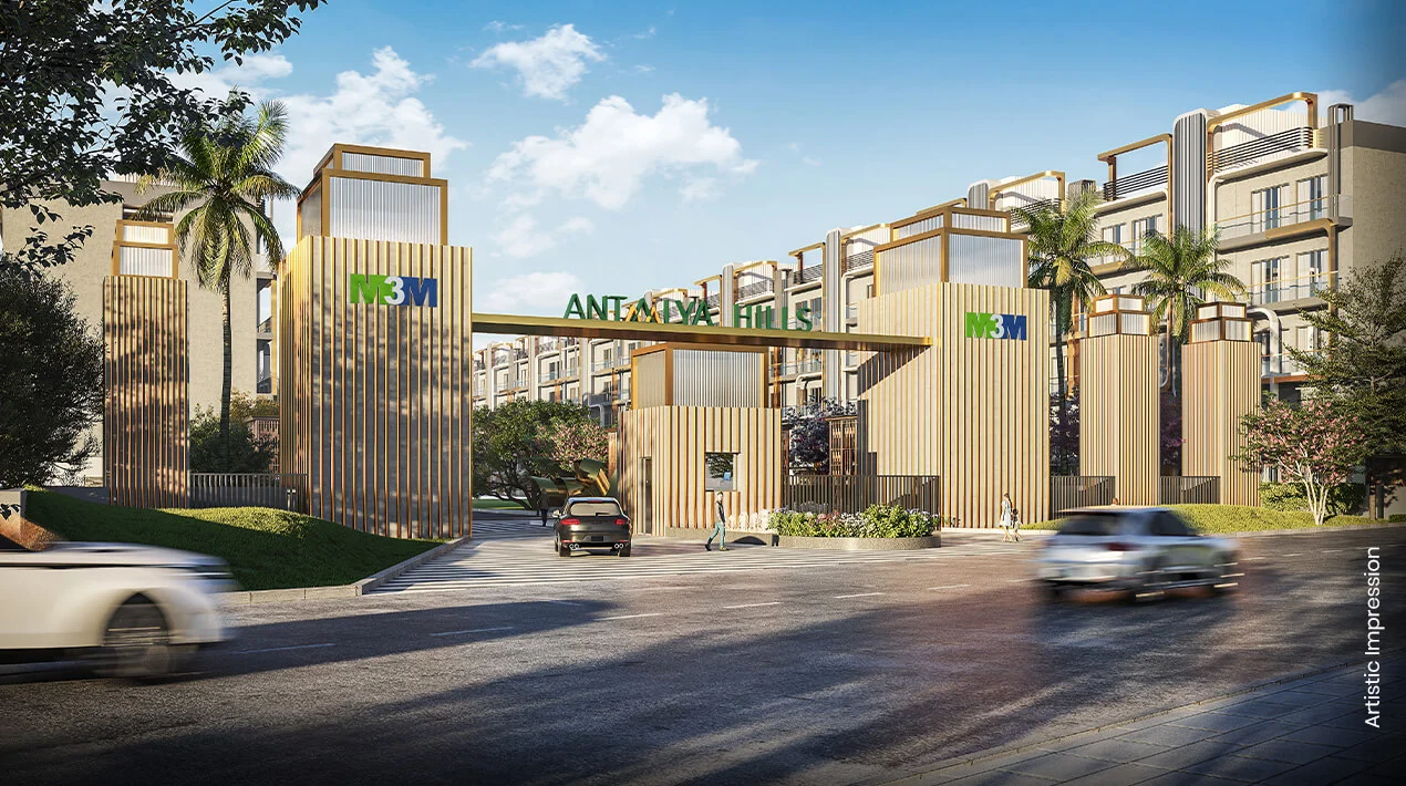 Grand entrance gateway to M3M Antalya Hills, Sector 79 Gurugram