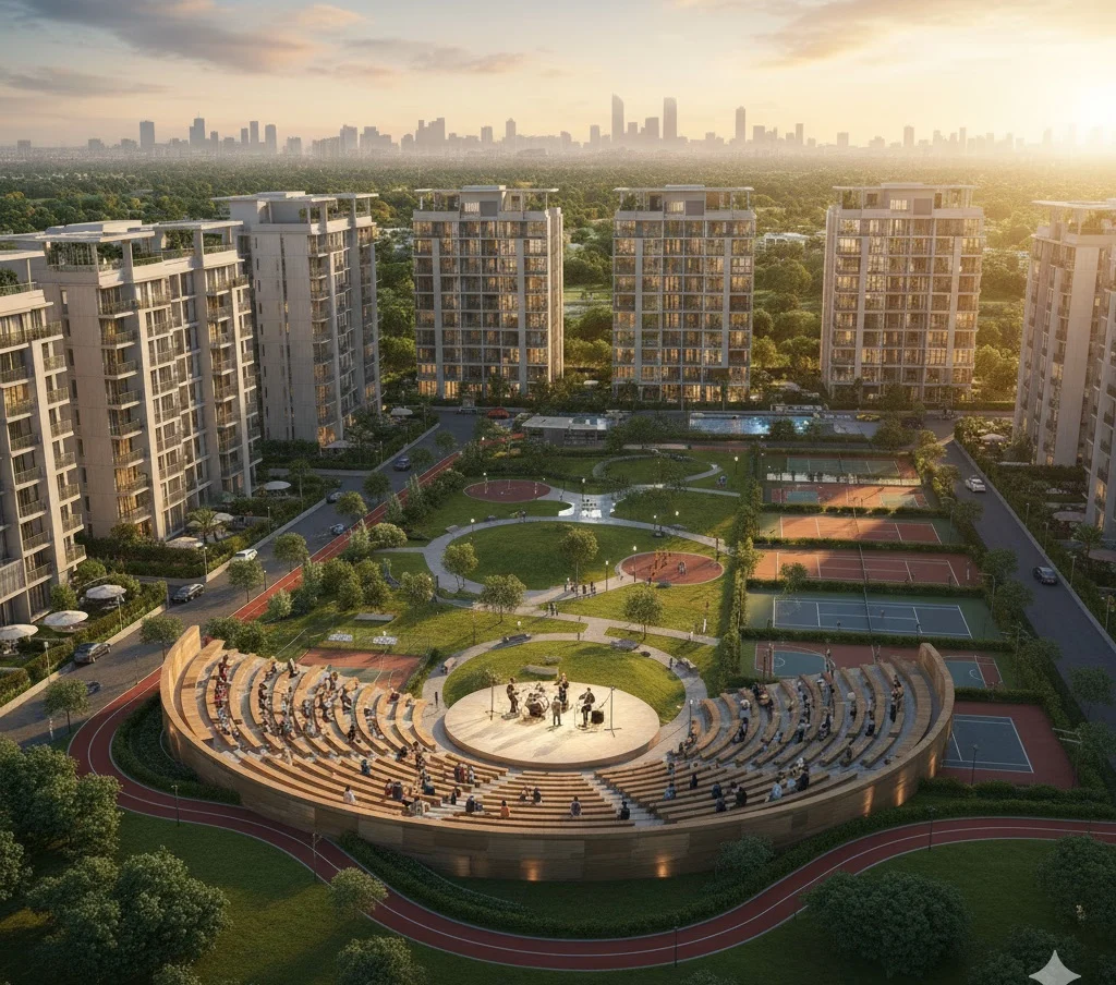 Project visual for M3M Aston Martin Sector 58, Golf Course Extension Road — developer's artist's impression, pre-launch
