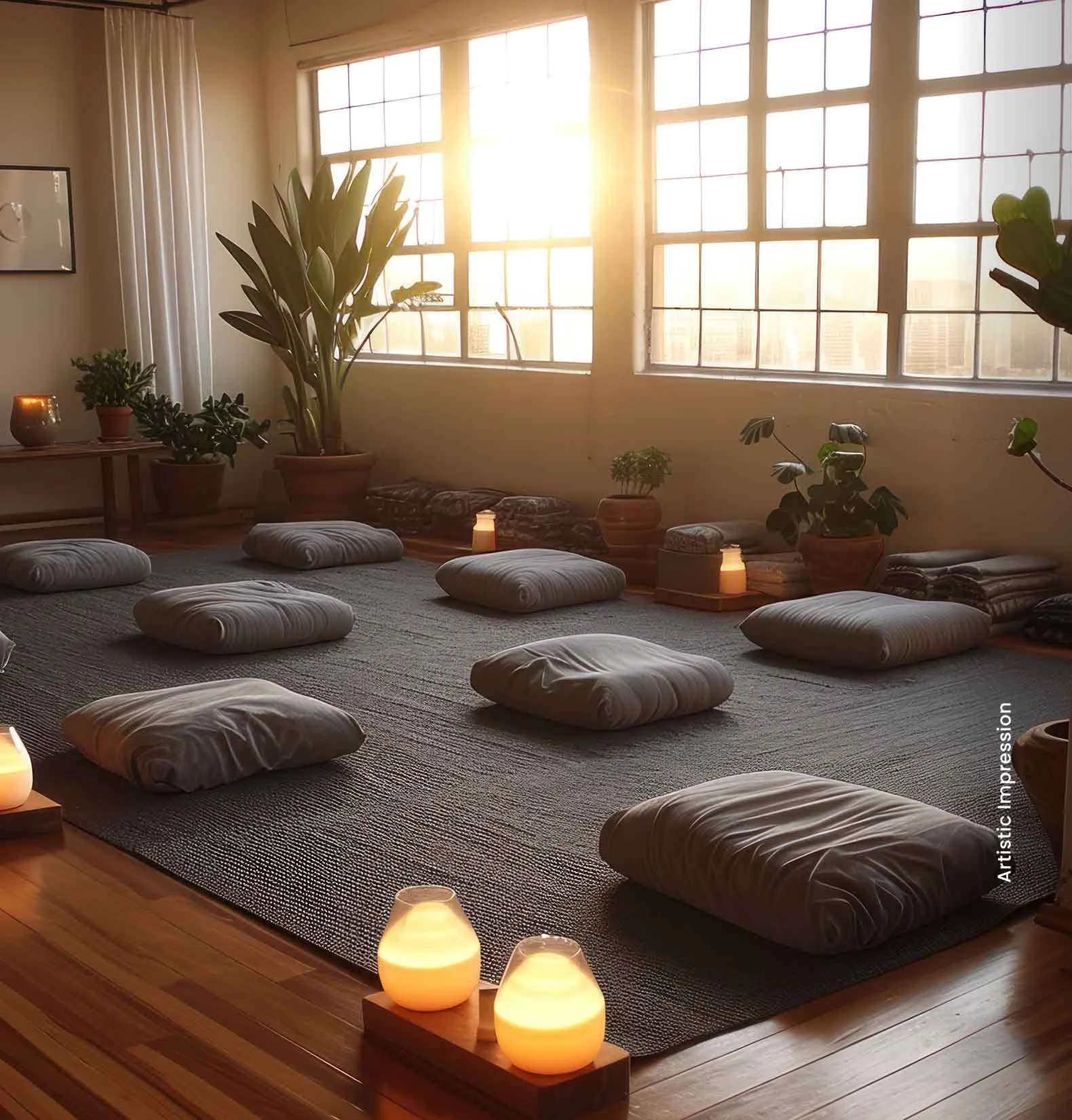 Yoga and meditation zone at M3M Capital, Sector 113 Dwarka Expressway Gurugram