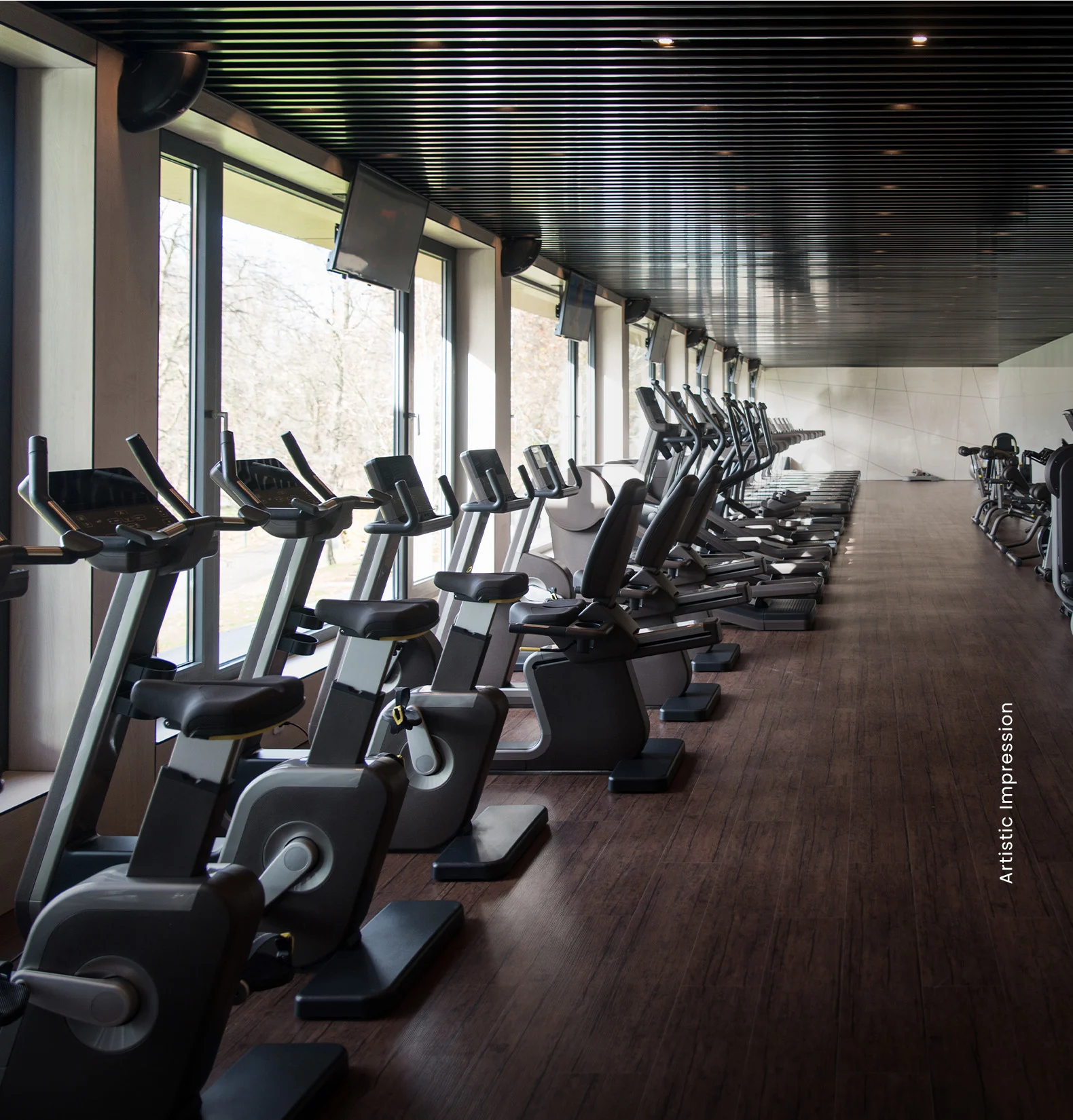 Gymnasium in the amenity plan for M3M Crown, Dwarka Expressway Gurugram