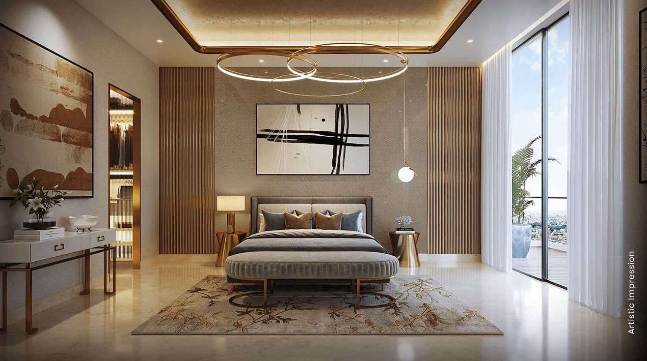 Interior of an M3M Crown residence, Sector 111 SCDA Gurugram, artist's impression