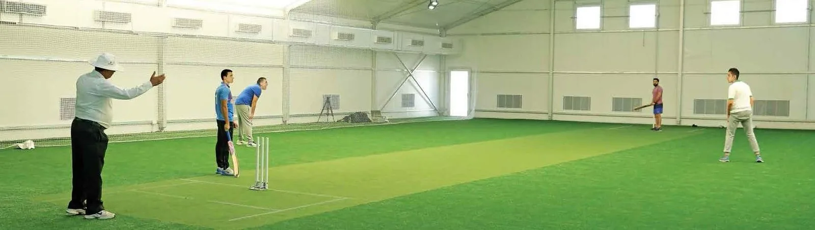 Indoor air-conditioned cricket facility at M3M Golf Estate