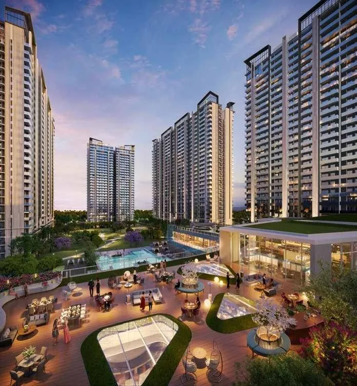 M3M Golf Hills towers over golf greens, Sector 79 Gurgaon