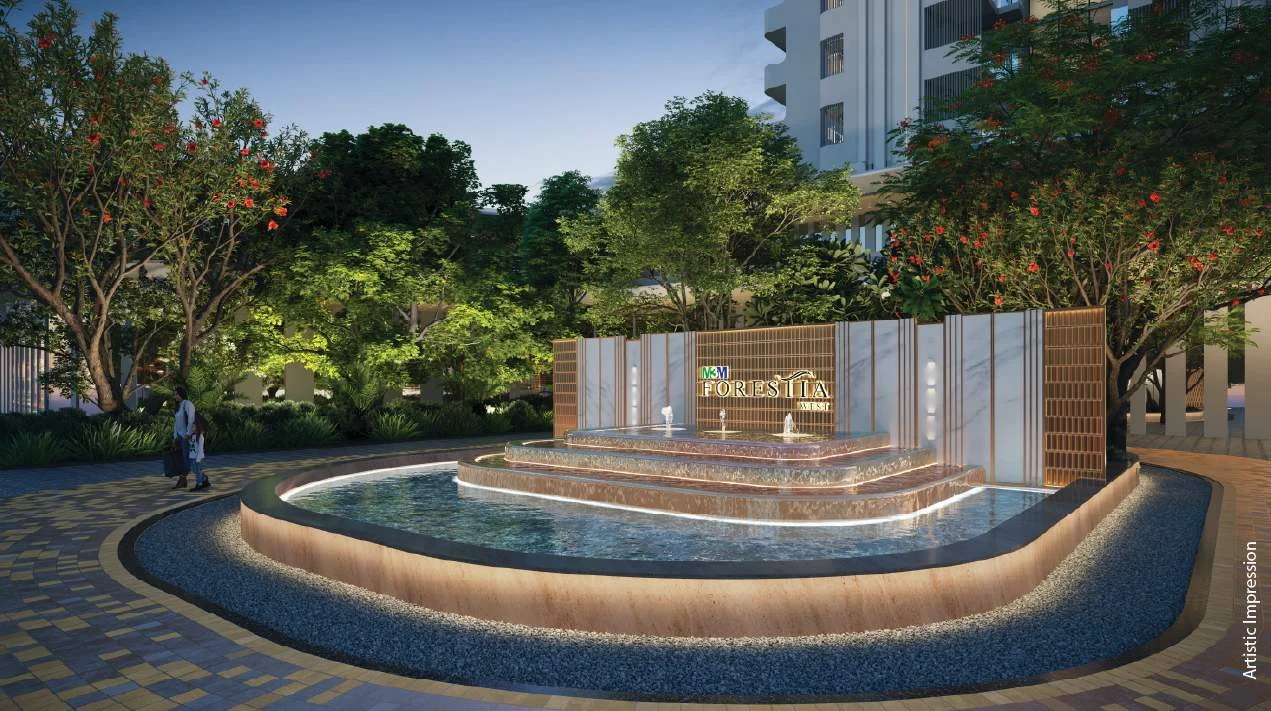 The 60-metre-wide approach road leading into M3M Gurgaon International City, Manesar