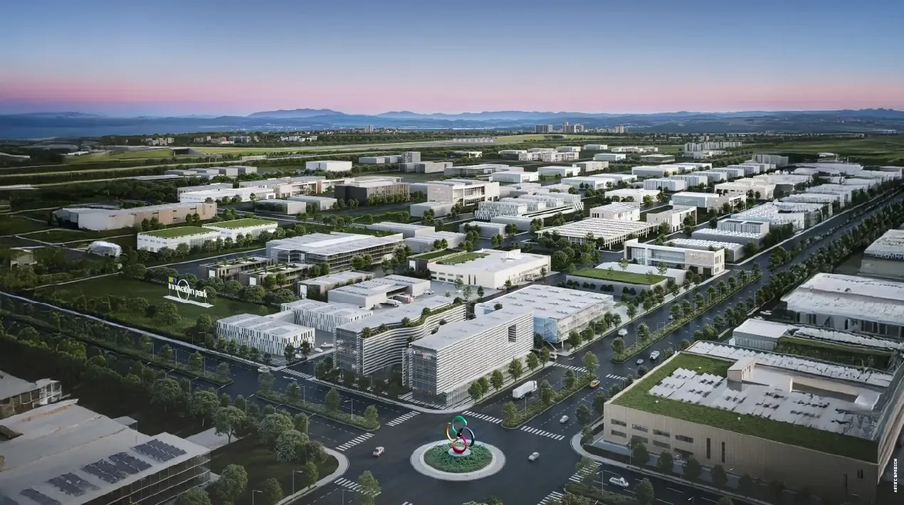 M3M Innovation Park precinct inside M3M Gurgaon International City, Manesar