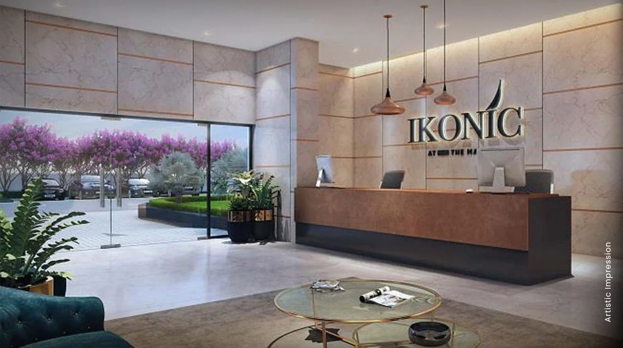 Welcome lobby of the M3M Ikonic tower, Sector 68 Gurugram