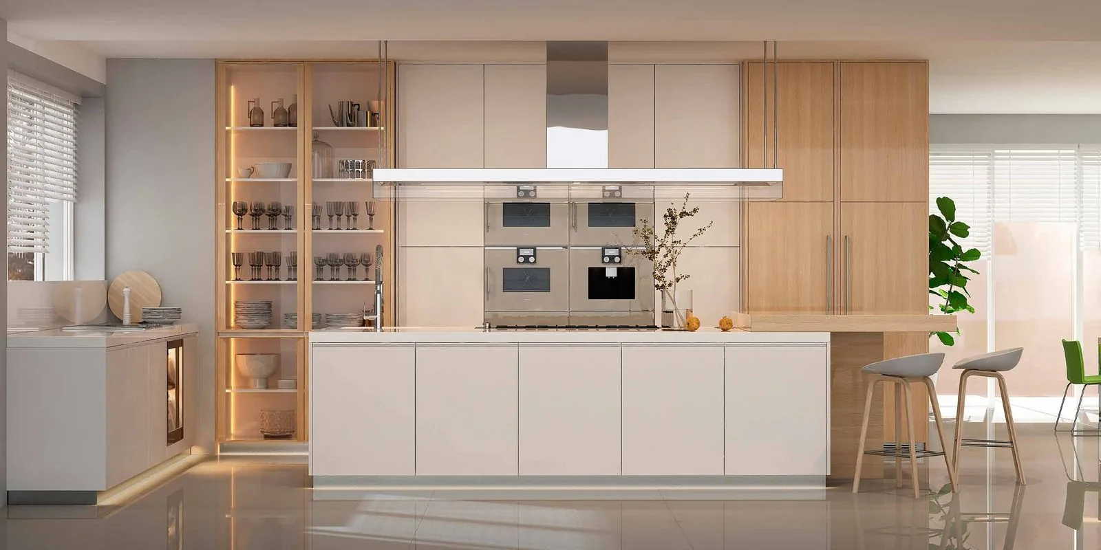 Premium modular kitchen at M3M Mansion