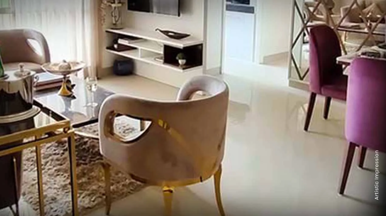 Elegant Comfort space at M3M Natura, a lounge-style interior from M3M India
