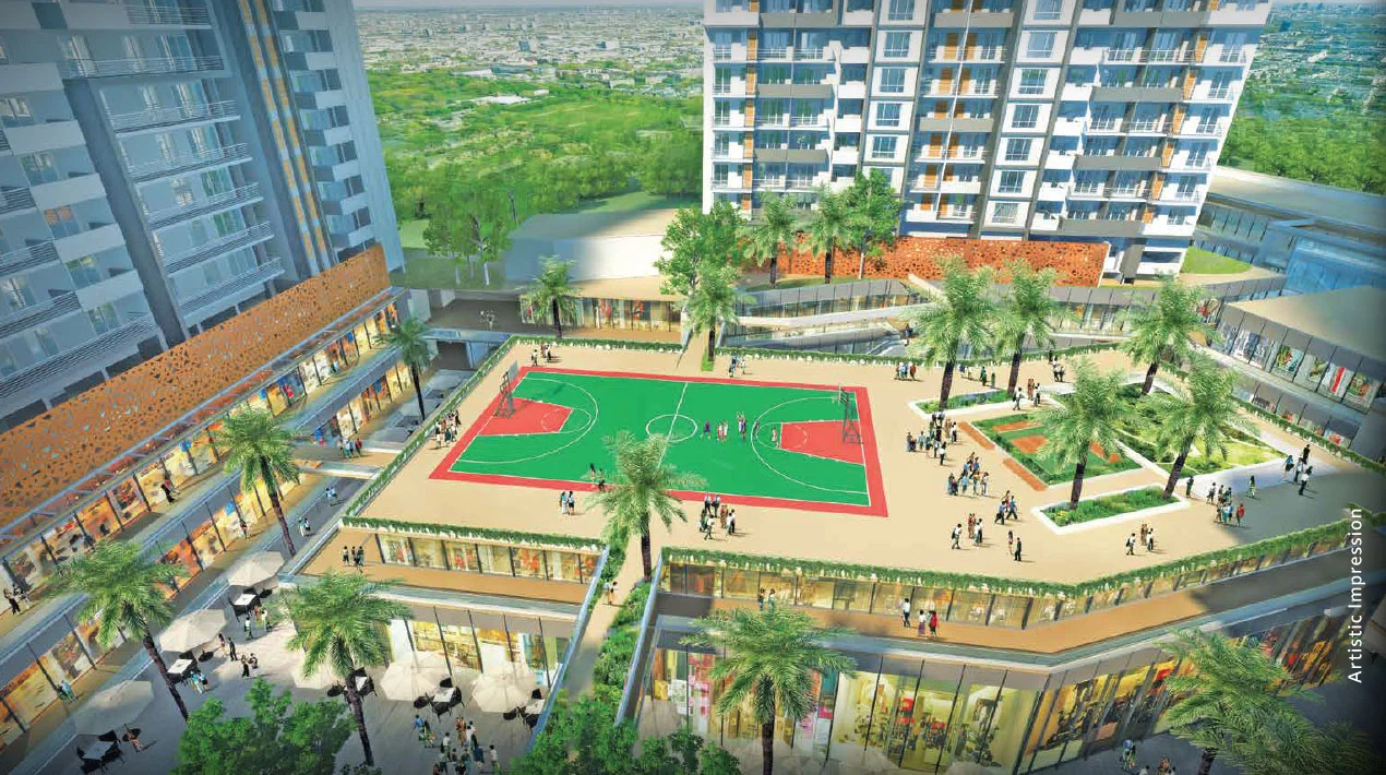 Rooftop jogging track on the M3M Skycity towers in Sector 65 Gurugram