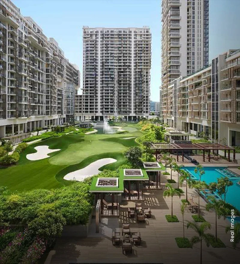 Bedroom in an M3M SkySuites penthouse with sky views, Sector 65 Gurugram