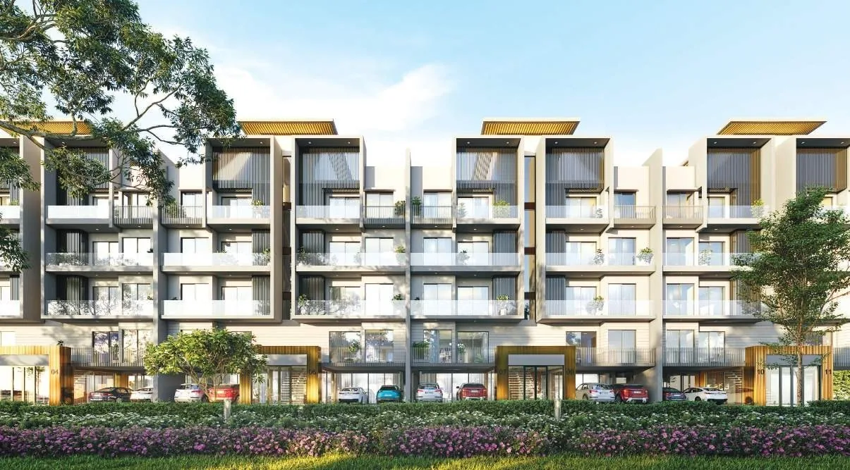Row of boutique-floor buildings by day at M3M Soulitude