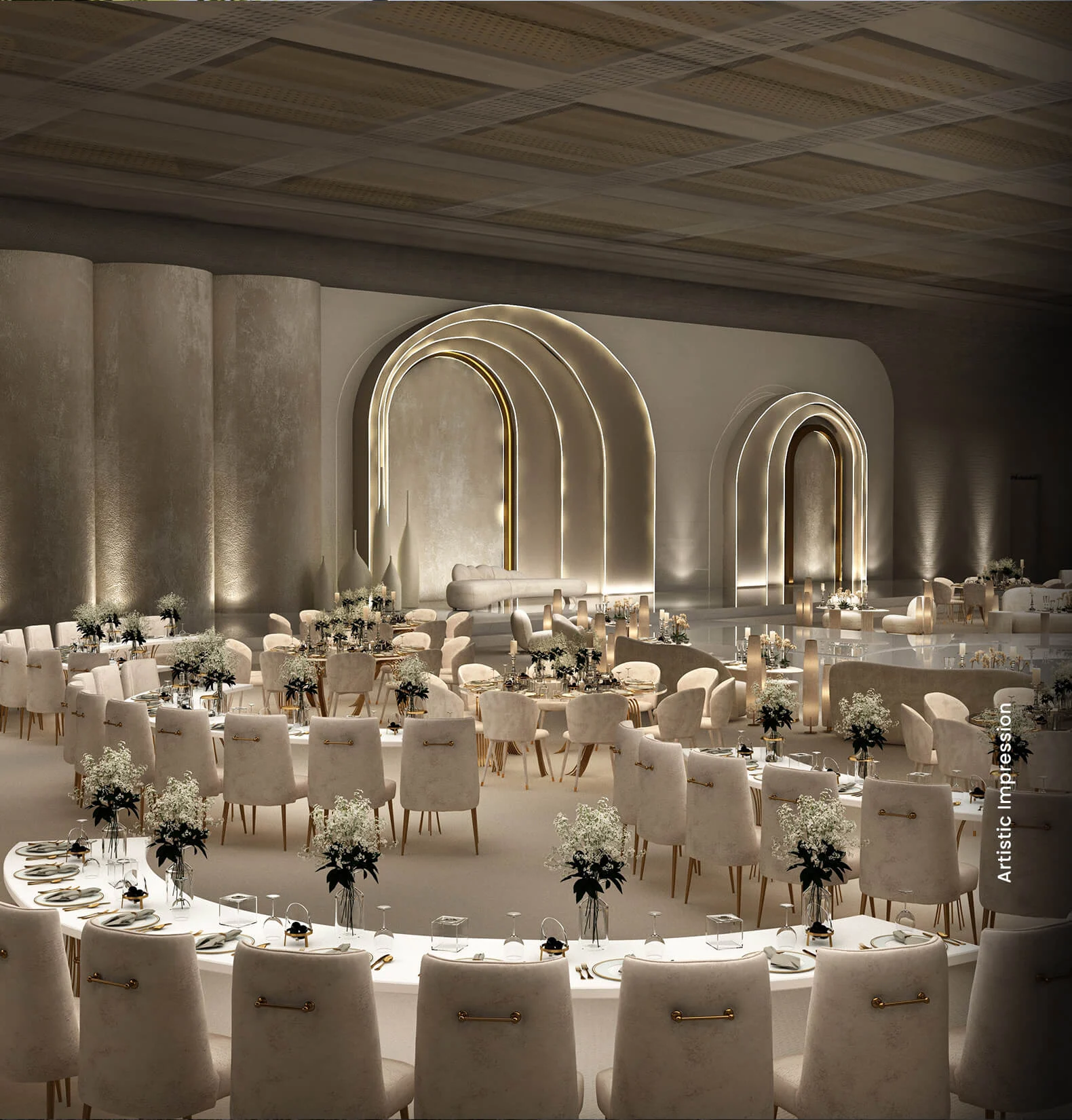Banquet hall for family events at M3M Terraces, M3M City Panipat