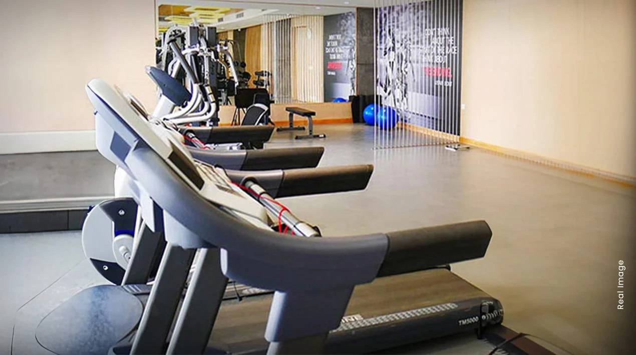 Gym in the M3M Woodshire clubhouse, Sector 107 Gurugram