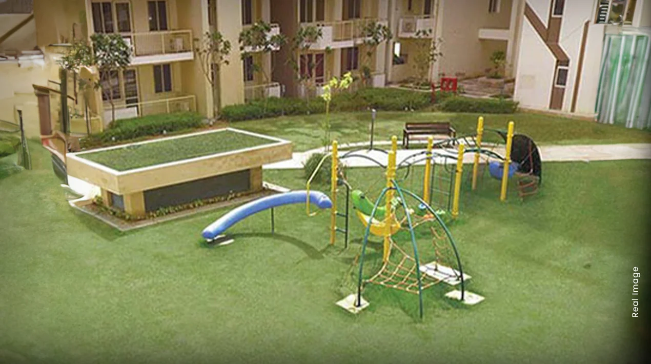 Children's playground inside M3M Woodshire, a ready-to-move project on Dwarka Expressway